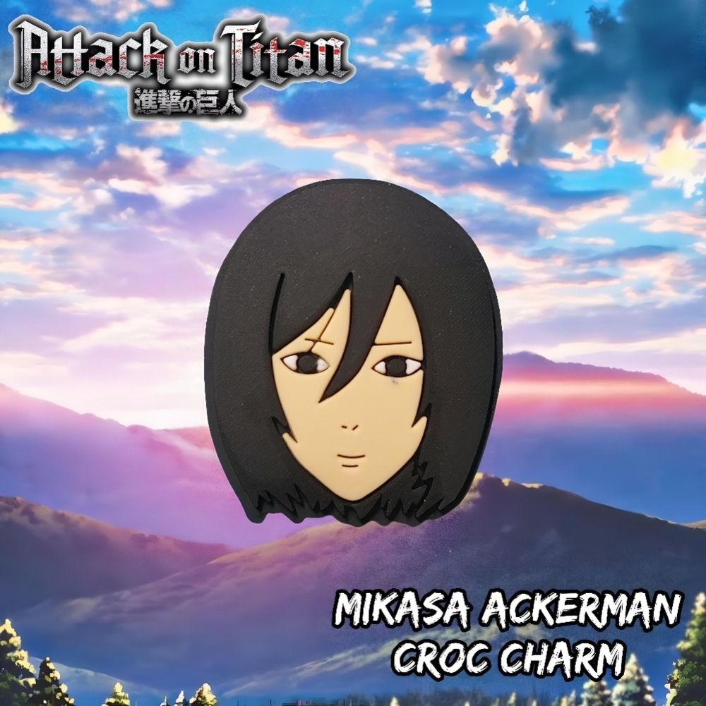 💖3 Charms for $9💖 Mikasa Ackerman Croc Charm